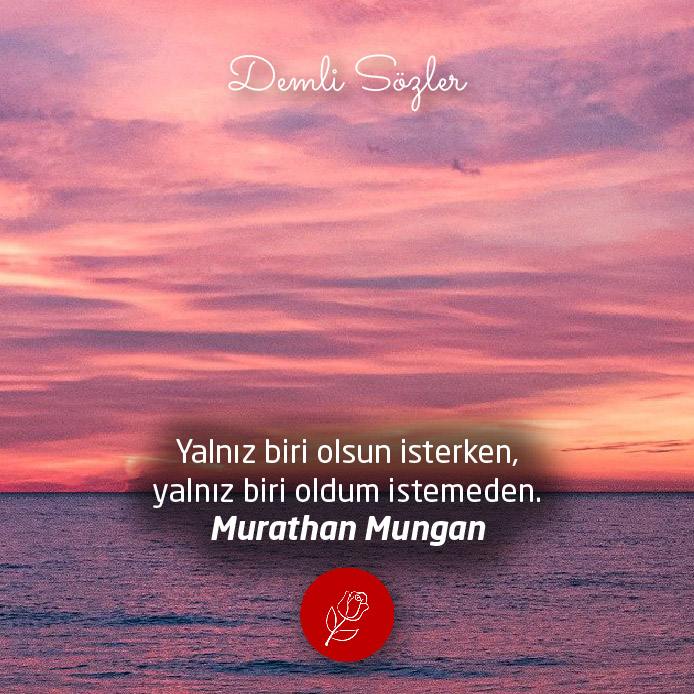 Yalnız biri olsun isterken, yalnız biri oldum istemeden.