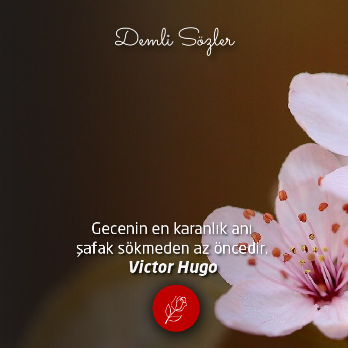 Gecenin en karanlık anı şafak sökmeden az öncedir.