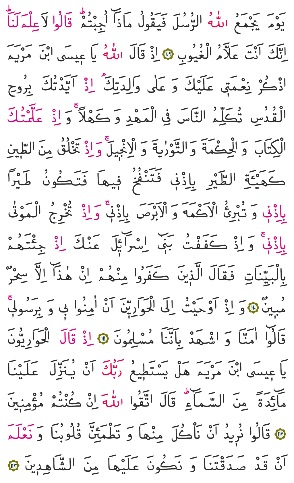 Maide Suresi 7. Cüz 125. Sayfa