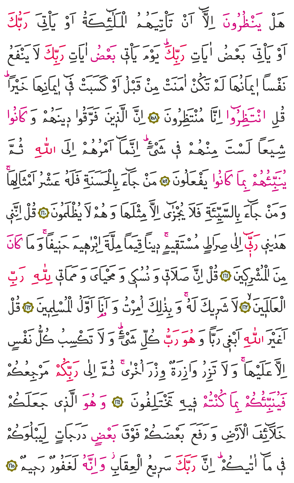 En'am Suresi 8. Cüz 149. Sayfa