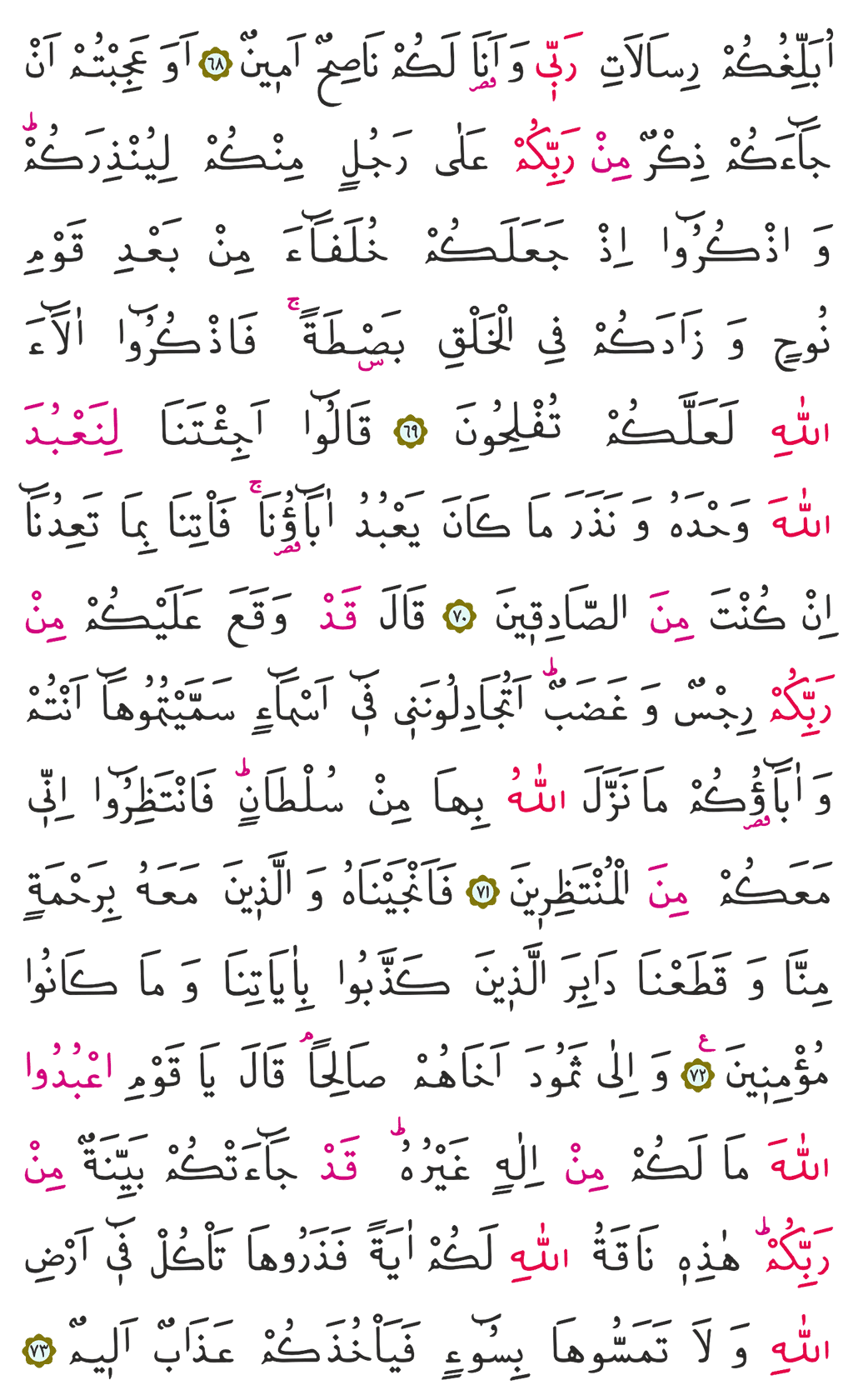 A'raf Suresi 8. Cüz 158. Sayfa