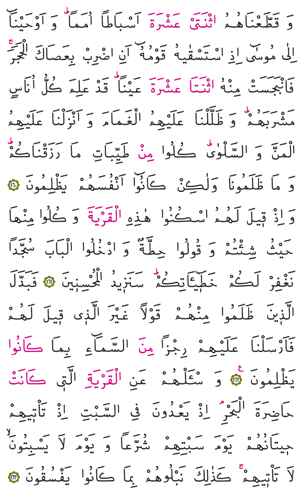 A'raf Suresi 9. Cüz 170. Sayfa