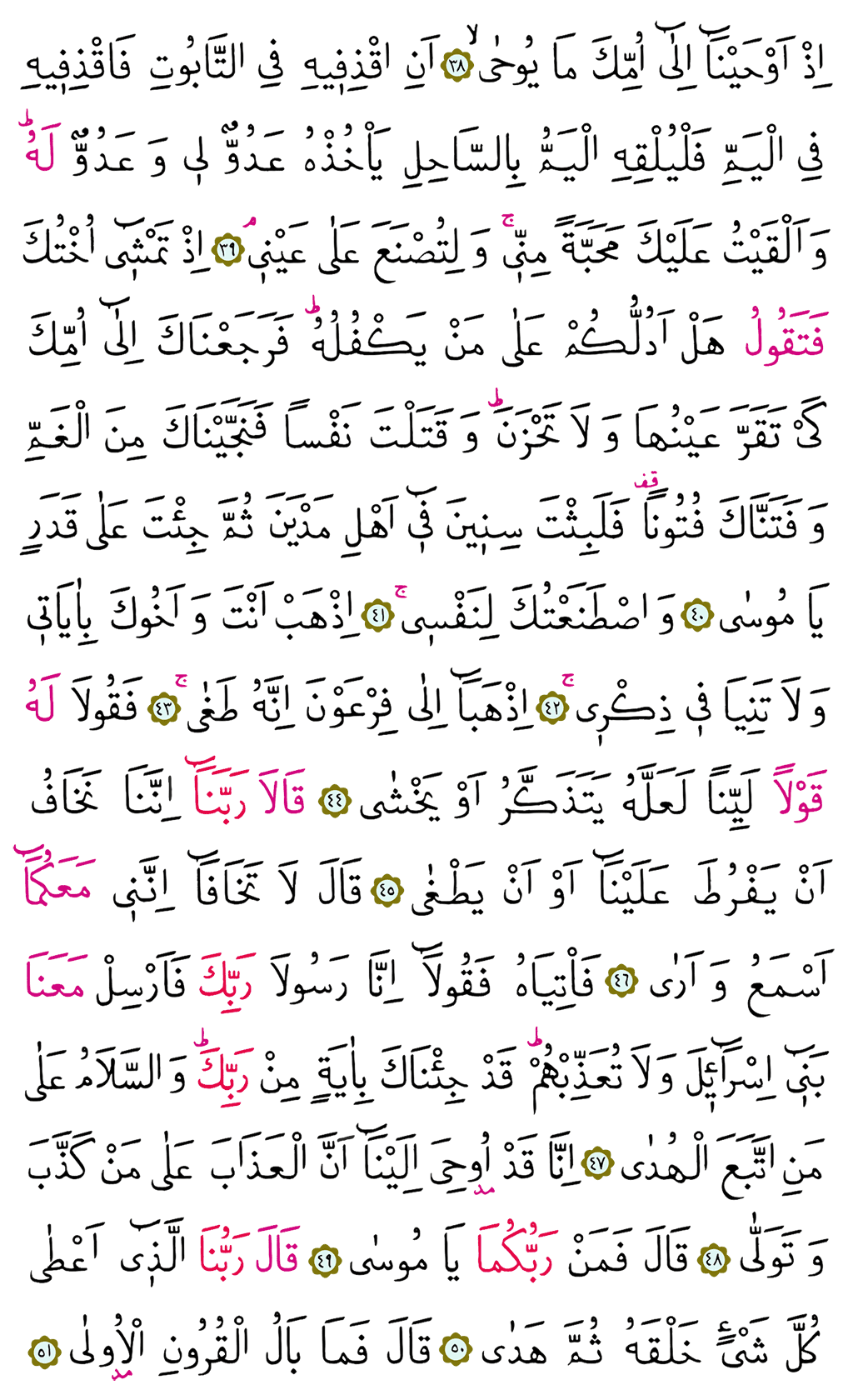 Taha Suresi 16. Cüz - 313. Sayfa