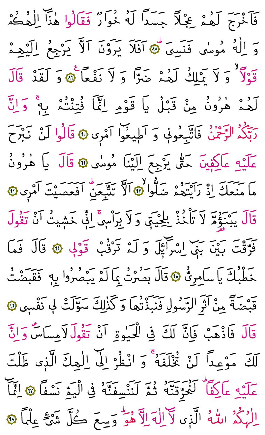 Taha Suresi 16. Cüz - 317. Sayfa