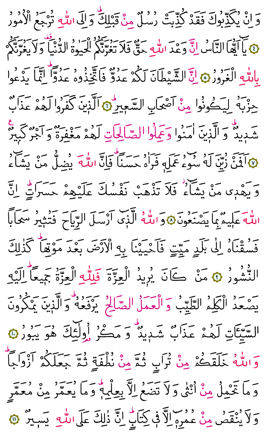 Fatir Suresi 22. Cüz - 434. Sayfa