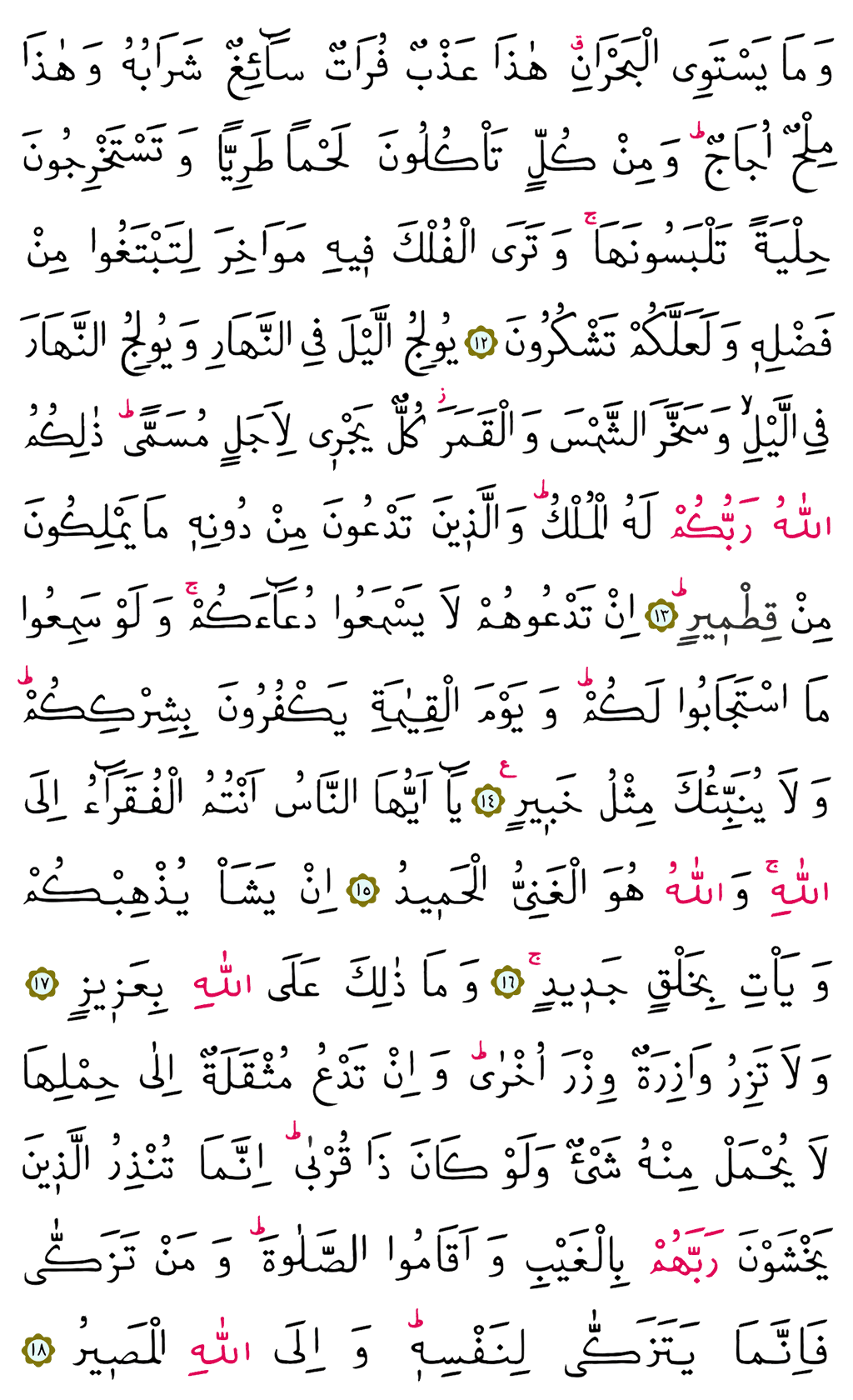 Fatir Suresi 22. Cüz - 435. Sayfa