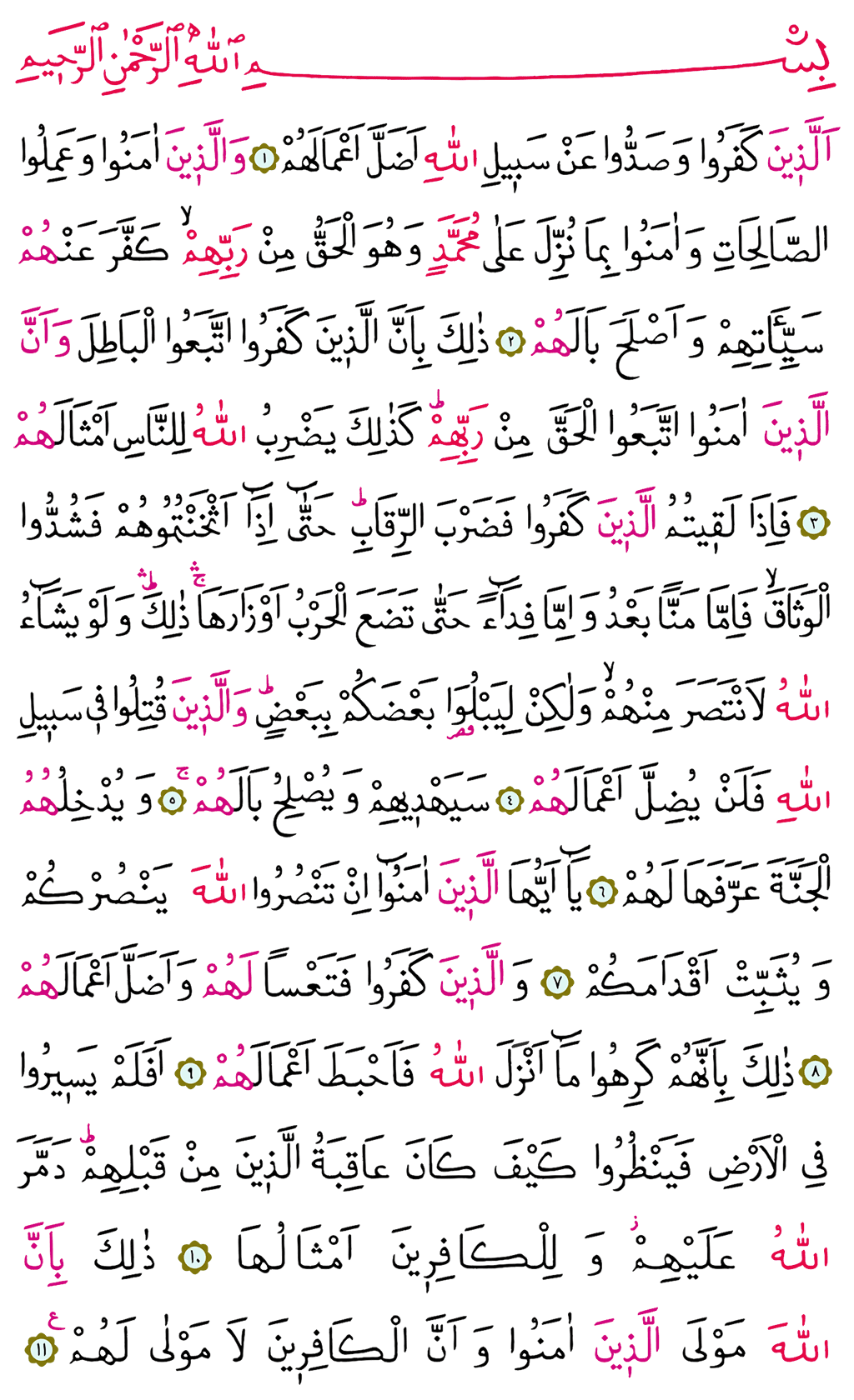 Muhammed Suresi 26. Cüz - 506. Sayfa