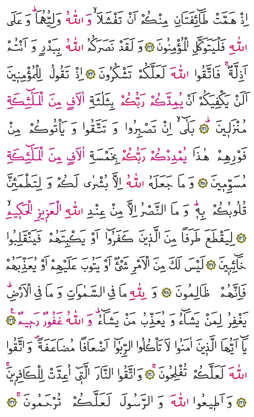 Ali İmran Suresi 4. Cüz 65. Sayfa