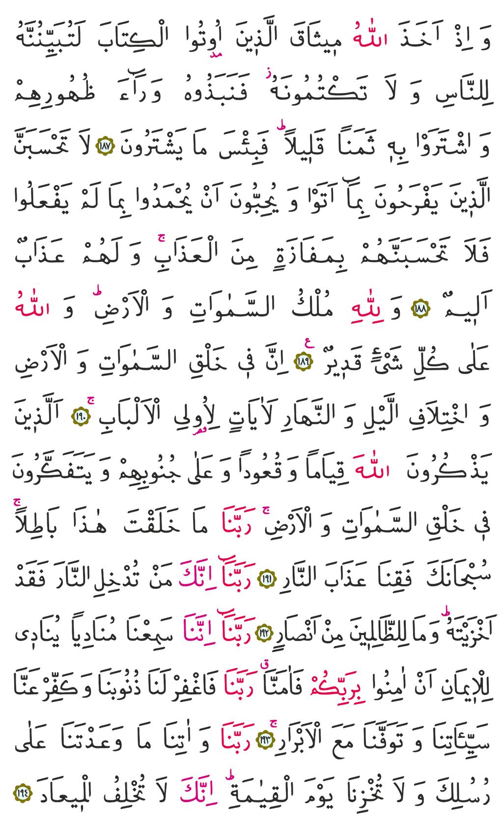 Ali İmran Suresi 4. Cüz 74. Sayfa