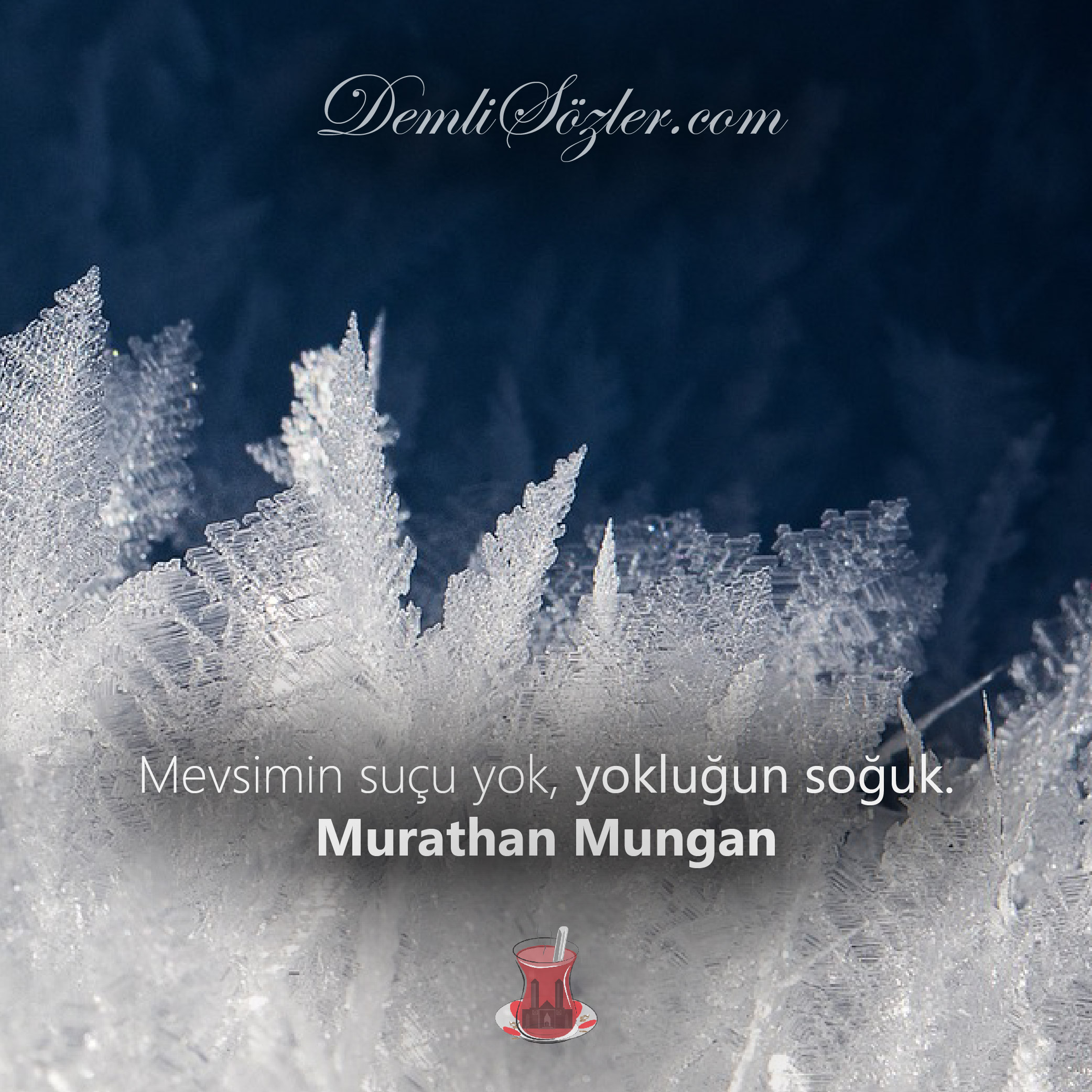 Mevsimin suçu yok, yokluğun soğuk.