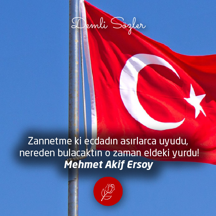 Zannetme ki ecdadın asırlarca uyudu, nereden bulacaktın o zaman eldeki yurdu!