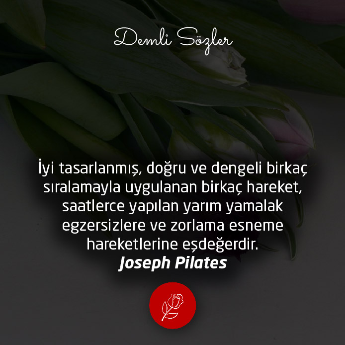 İyi tasarlanmış, doğru ve dengeli birkaç sıralamayla uygulanan birkaç hareket, saatlerce yapılan yarım yamalak egzersizlere ve zorlama esneme hareketlerine eşdeğerdir.