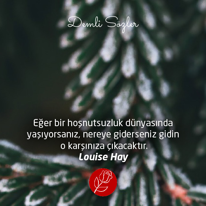 Eğer bir hoşnutsuzluk dünyasında yaşıyorsanız, nereye giderseniz gidin o karşınıza çıkacaktır.