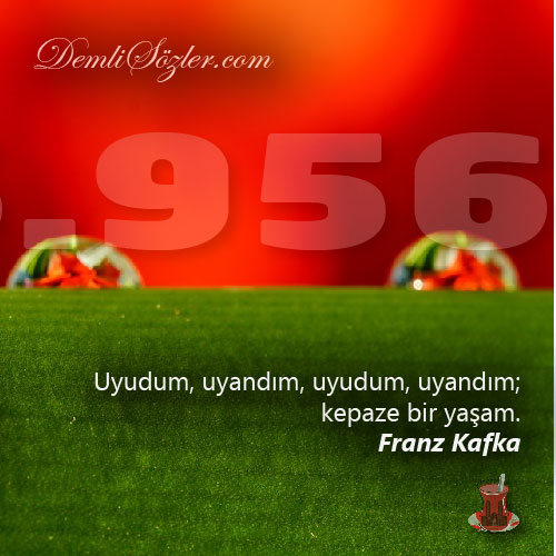 Uyudum, uyandım, uyudum, uyandım; kepaze bir yaşam.