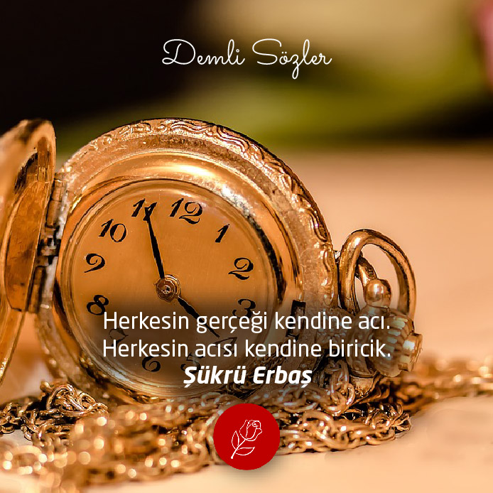 Herkesin gerçeği kendine acı. Herkesin acısı kendine biricik.