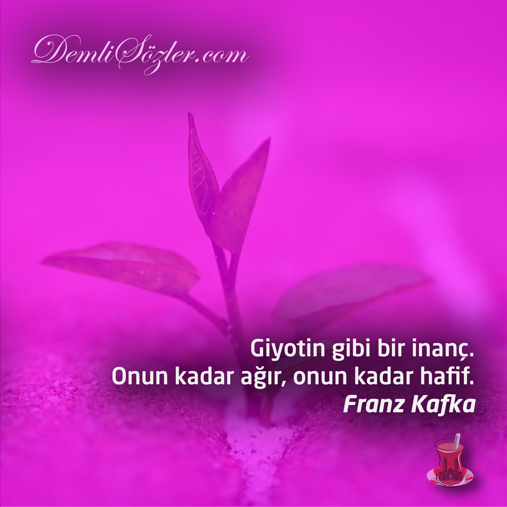 Giyotin gibi bir inanç. Onun kadar ağır, onun kadar hafif.