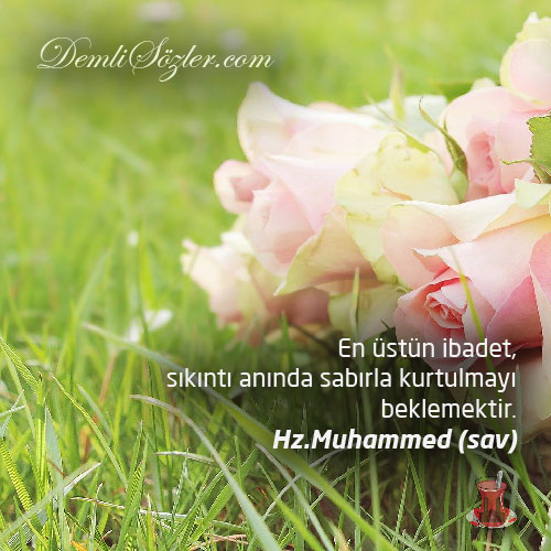 En üstün ibadet, sıkıntı anında sabırla kurtulmayı beklemektir.