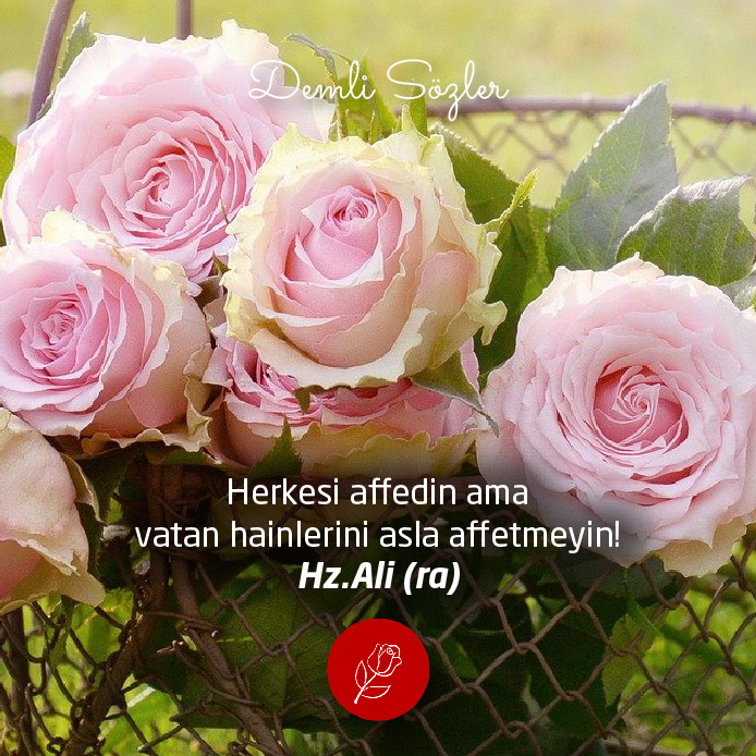 Herkesi affedin ama vatan hainlerini asla affetmeyin!