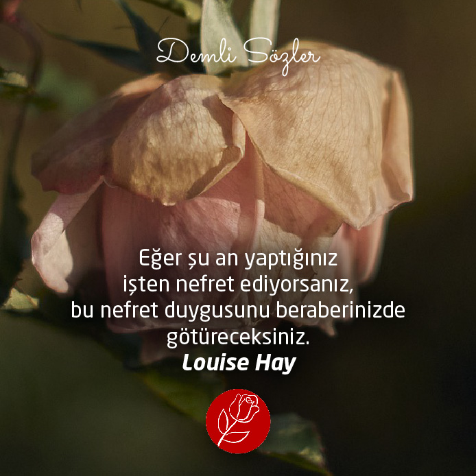 Eğer şu an yaptığınız işten nefret ediyorsanız, bu nefret duygusunu beraberinizde götüreceksiniz.