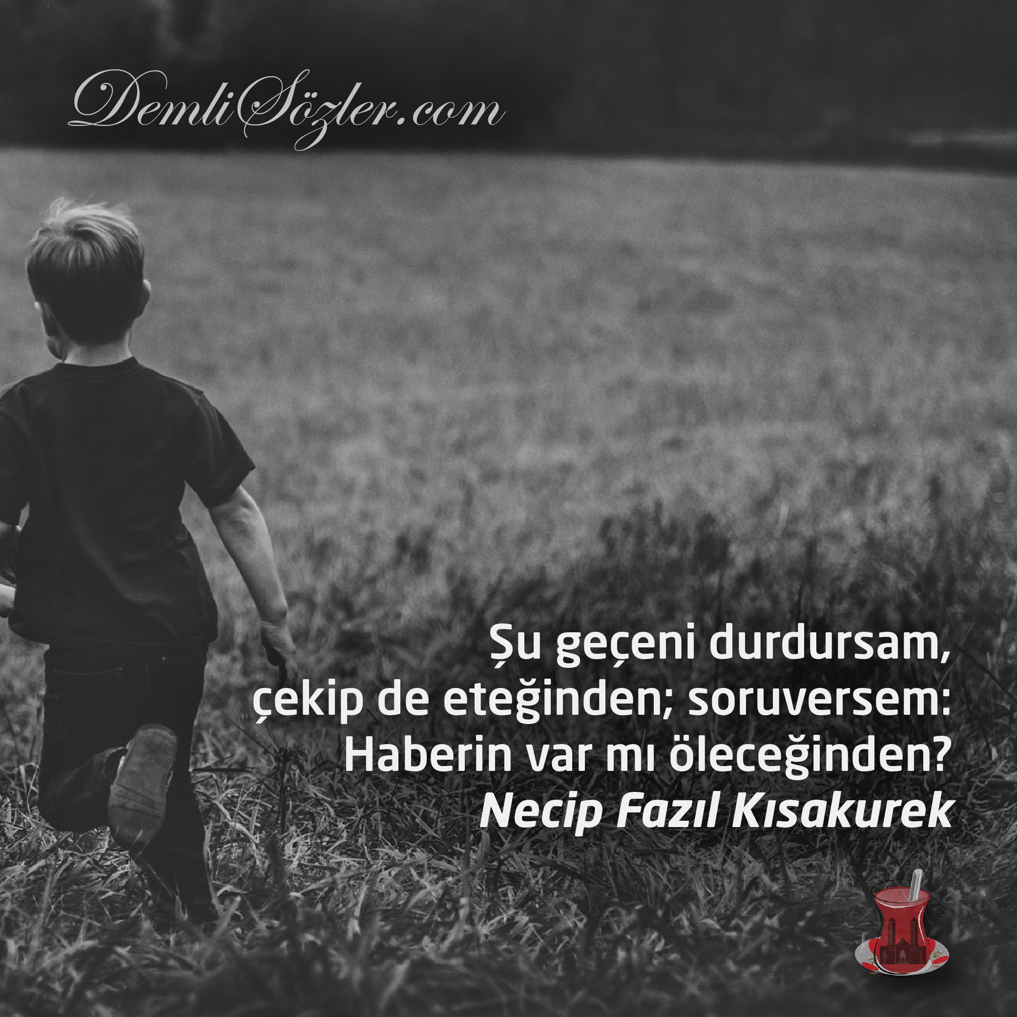 Şu geçeni durdursam, çekip de eteğinden; soruversem: Haberin var mı öleceğinden?